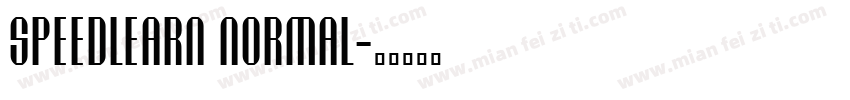 Speedlearn Normal字体转换